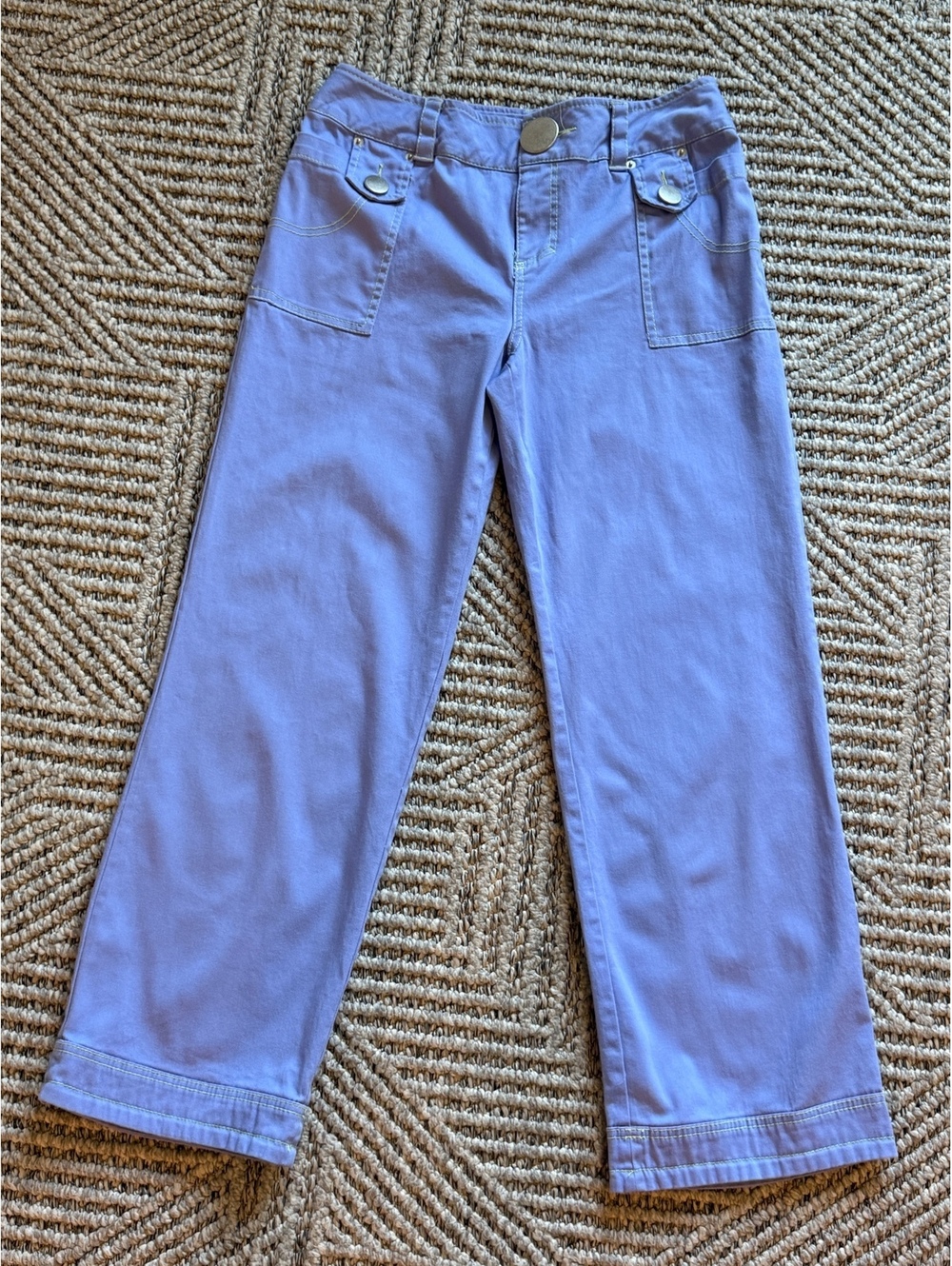Metro Style women’s Lavender Stretch Cotton Pants Size 12
